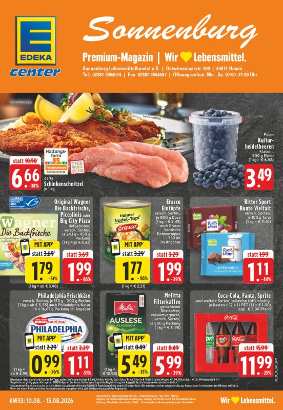EDEKA Sonnenburg KW33/2026-Titelblatt
