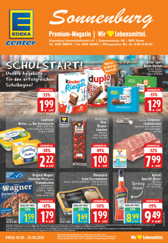 Titelblatt Prospekt KW34/2025