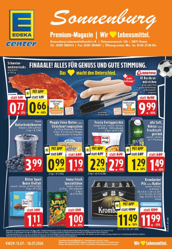 EDEKA Sonnenburg KW29/2026 Titelblatt